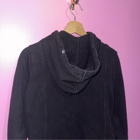 Figs Hoodie Women's Size Extra Small Black On-Shift Full Zip Sweater Hooded - Picture 11 of 13